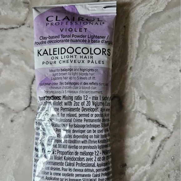 18  Pieces Violet Clairol Professional Kaleidocolors Clay Based Tonal Powder - Picture 5 of 5